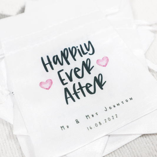 Happily Ever After - Personalised Wedding Favour Gift Bags