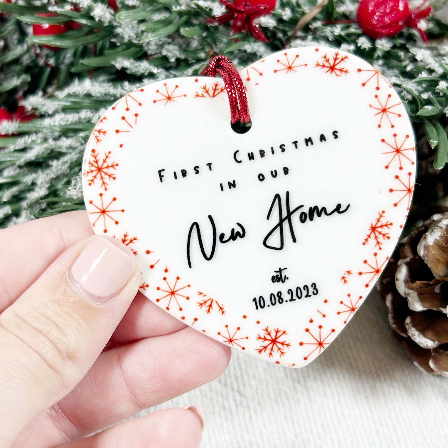 "Our 1st Christmas in our New Home" Christmas Bauble