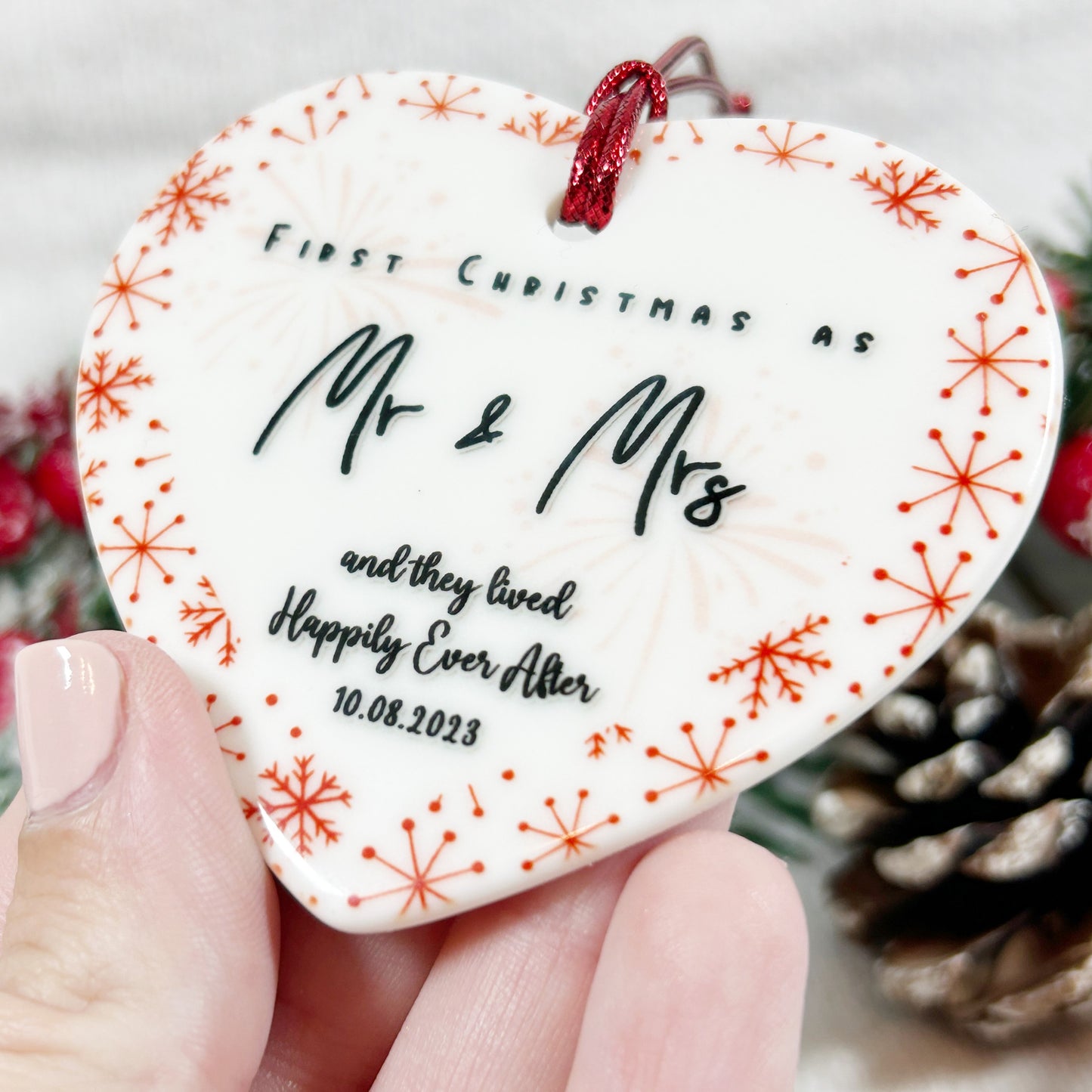 Happily Ever After - "First Christmas as Mr & Mrs" Christmas Bauble