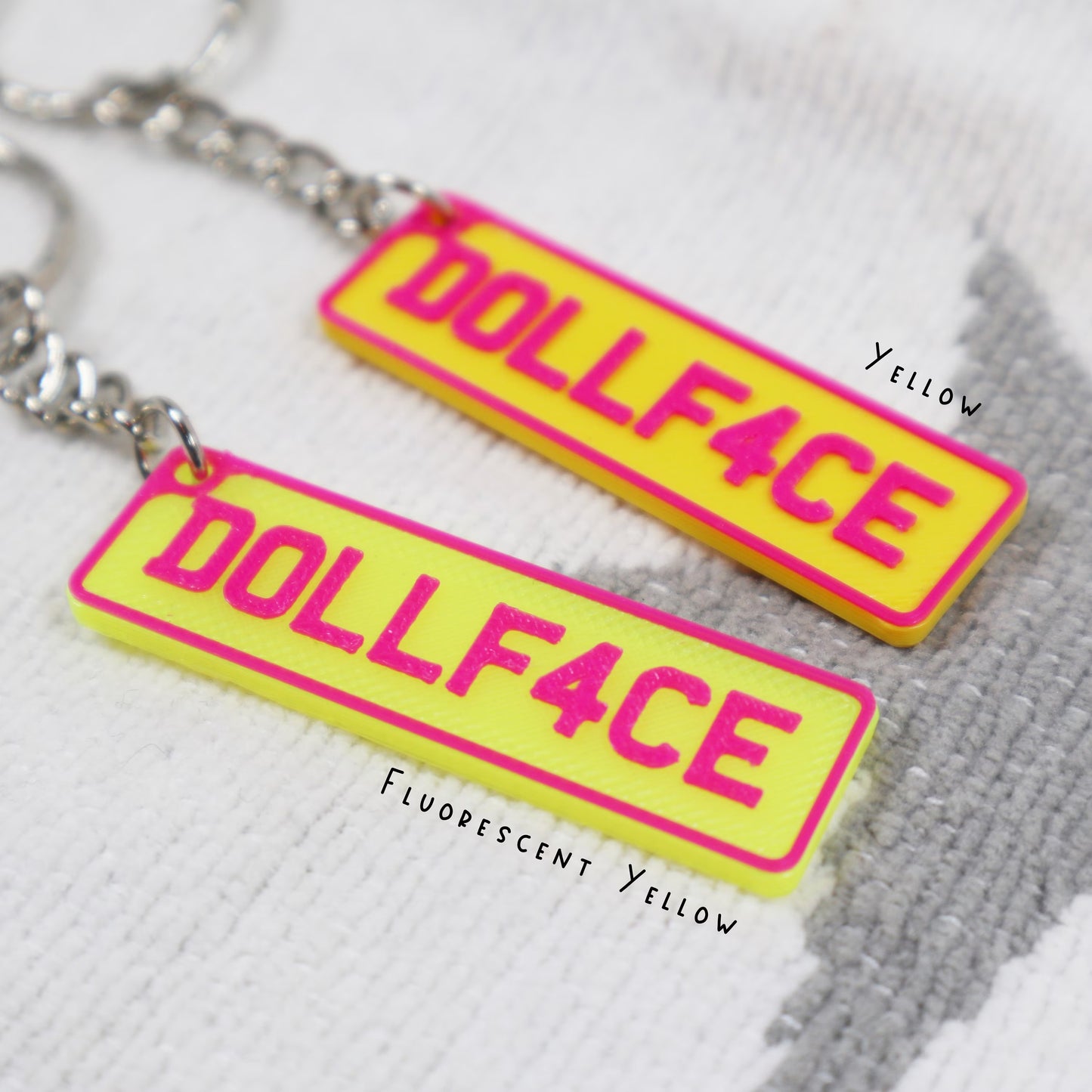 Barbie Inspired Number Plate Keyring