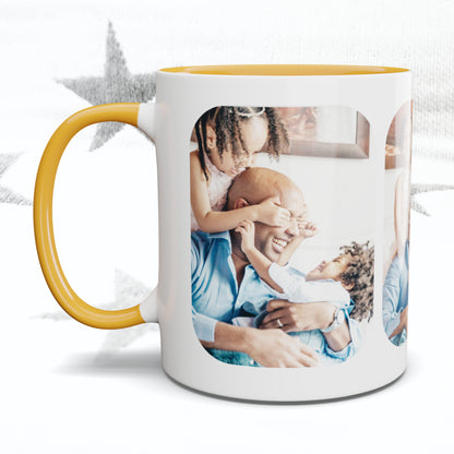 3 Rounded Areas Photo Mug