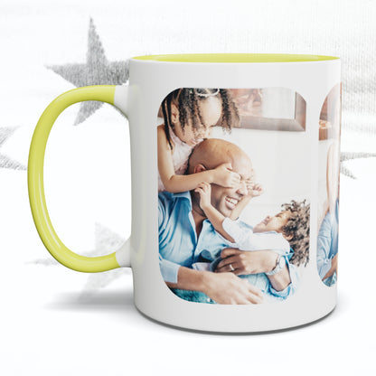 3 Rounded Areas Photo Mug