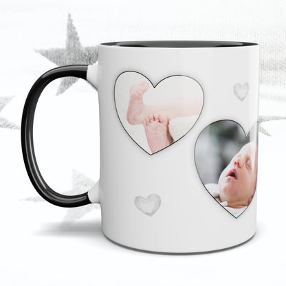 4 Hearts Photo Mug