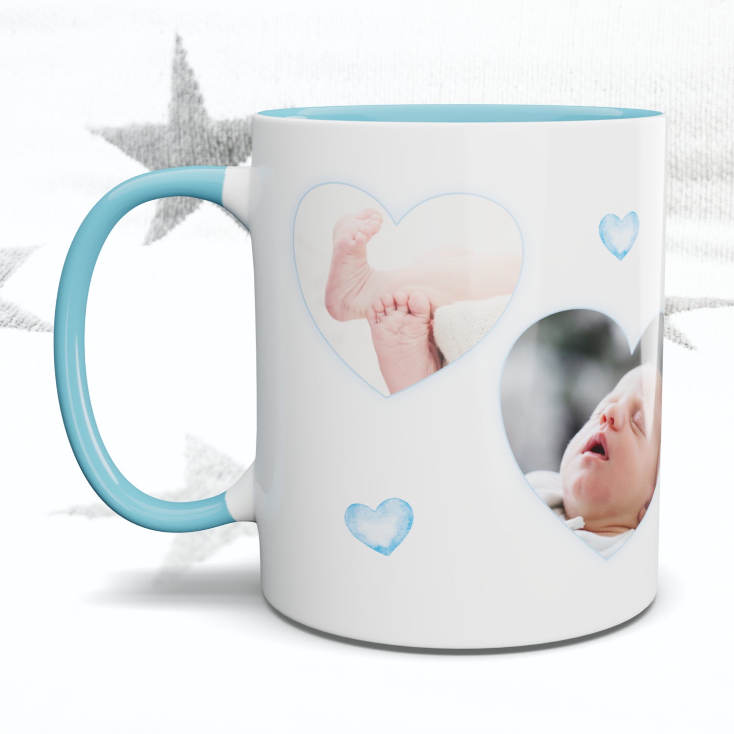 4 Hearts Photo Mug