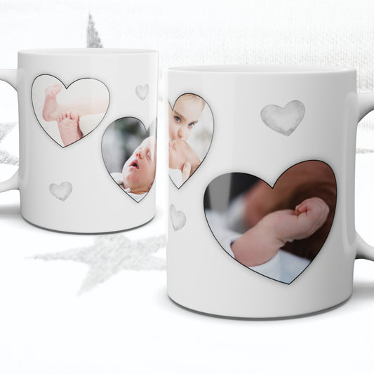 4 Hearts Photo Mug