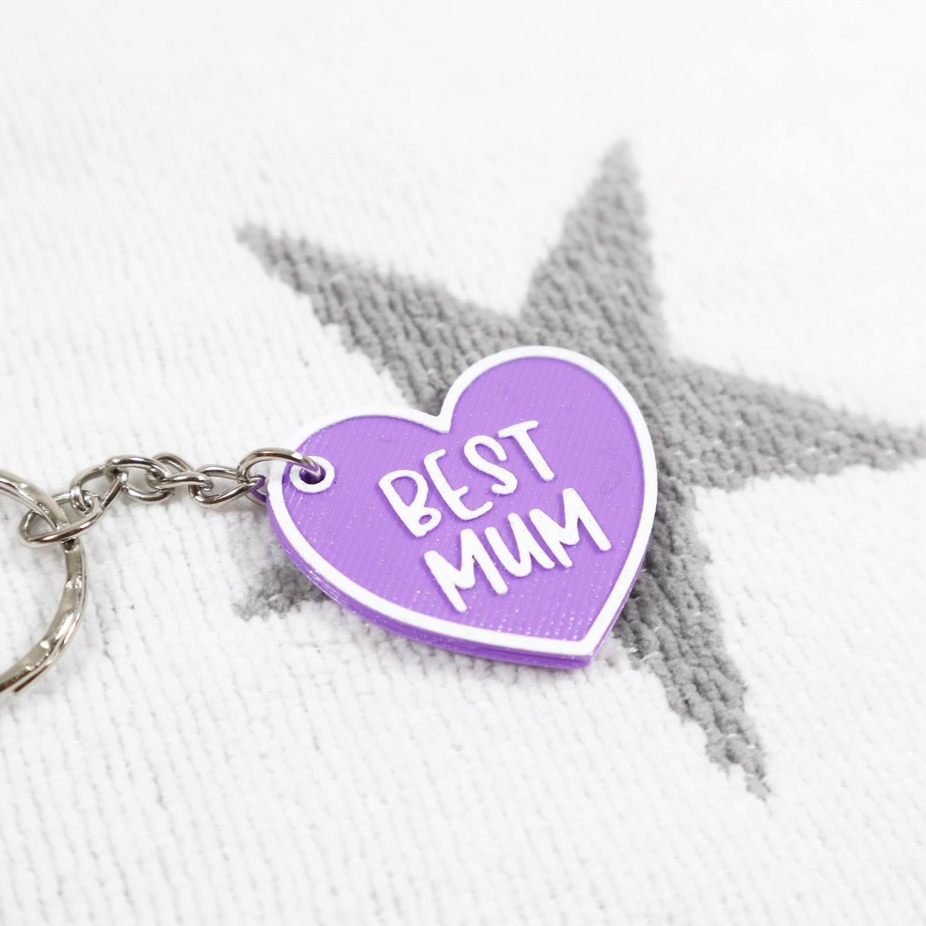 Mum Heart Keyring