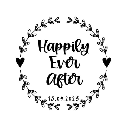 "Happily Ever After" Wreath Design - Wedding Favour Gift Bags