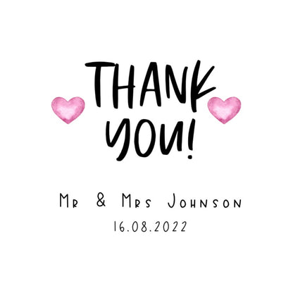 Thank you! - Personalised Wedding Favour Gift Bags