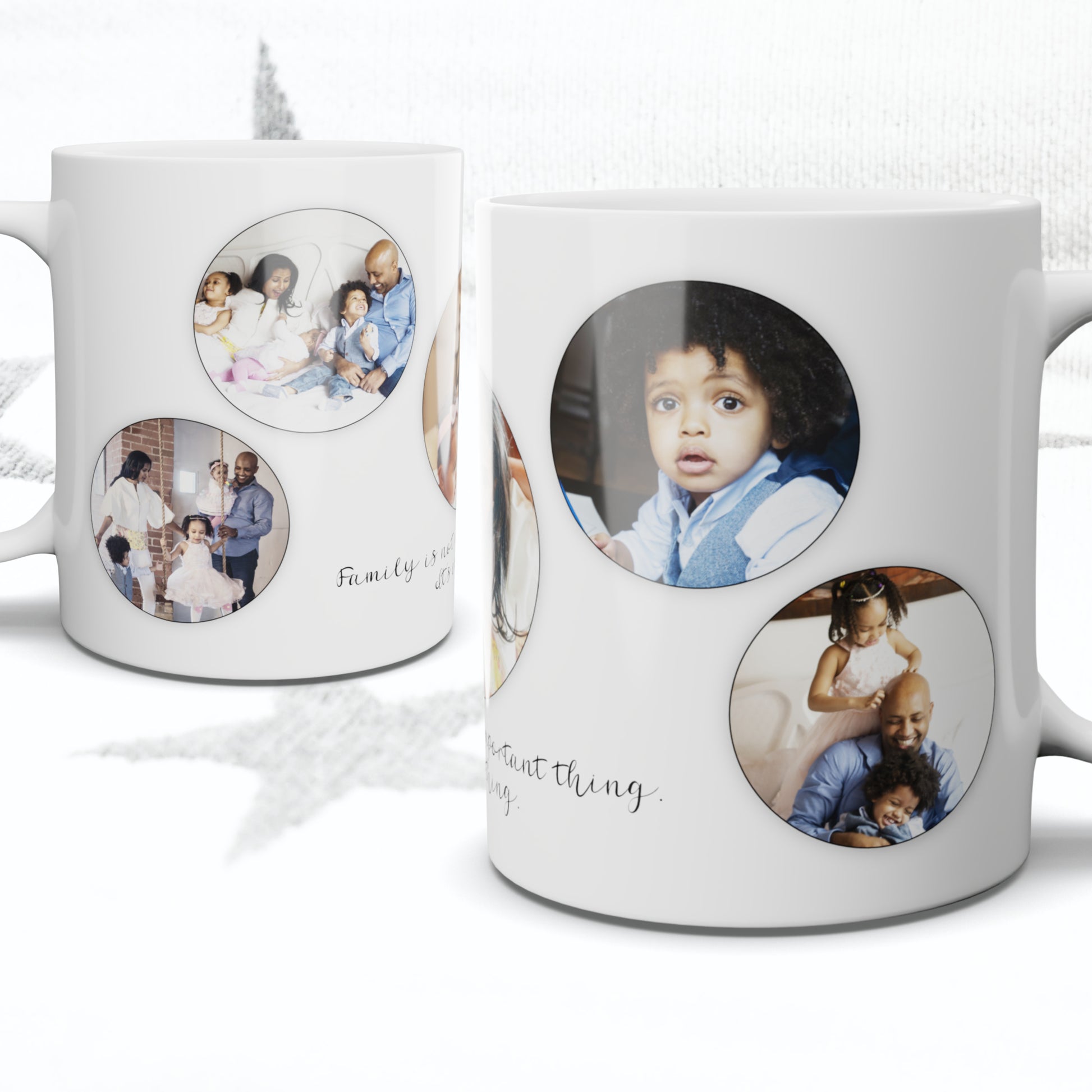 Happy Birthday Mug Sublimation Design With 1 Photo Silver Mug