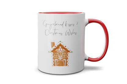 Gingerbread Kisses & Christmas Wishes Mug