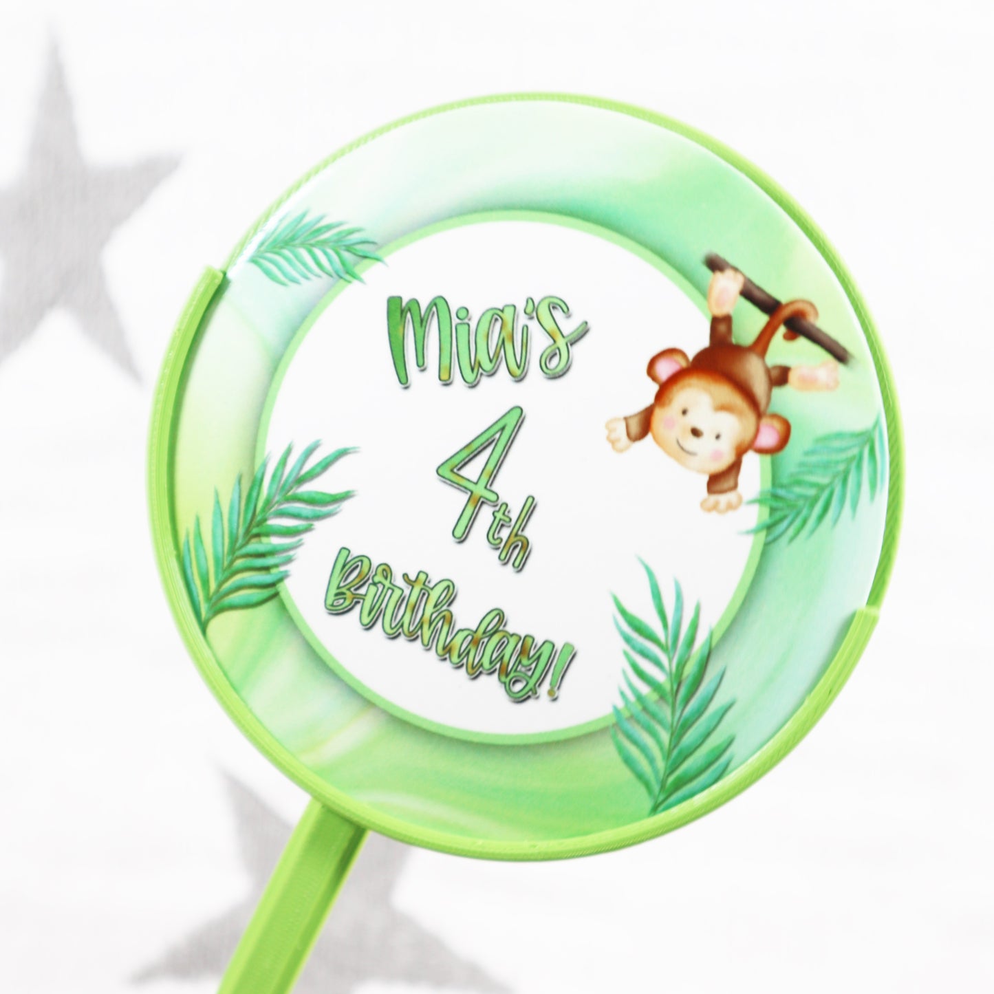 Jungle Themed - Personalised Cake Topper