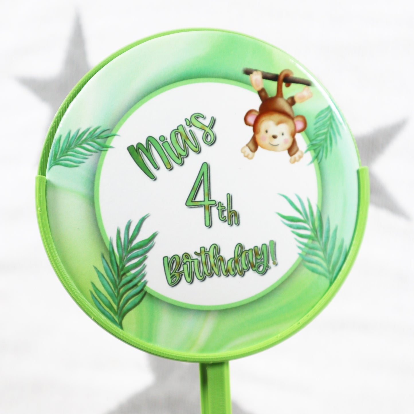 Jungle Themed - Personalised Cake Topper