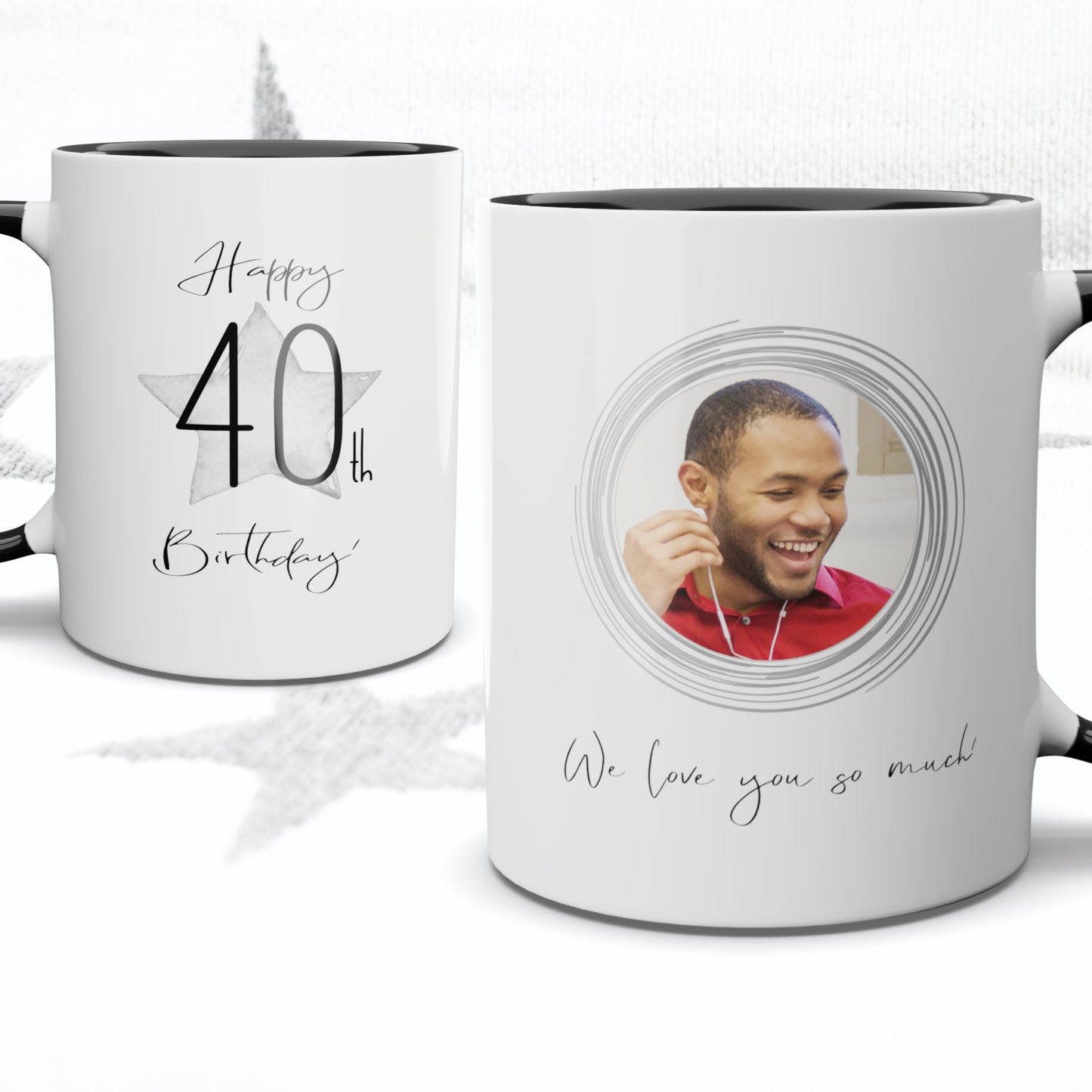 Happy Age Birthday Photo Mug