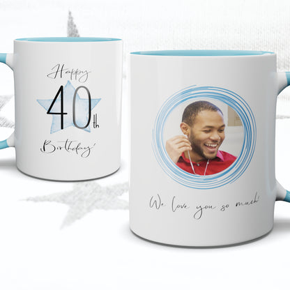 Happy Age Birthday Photo Mug