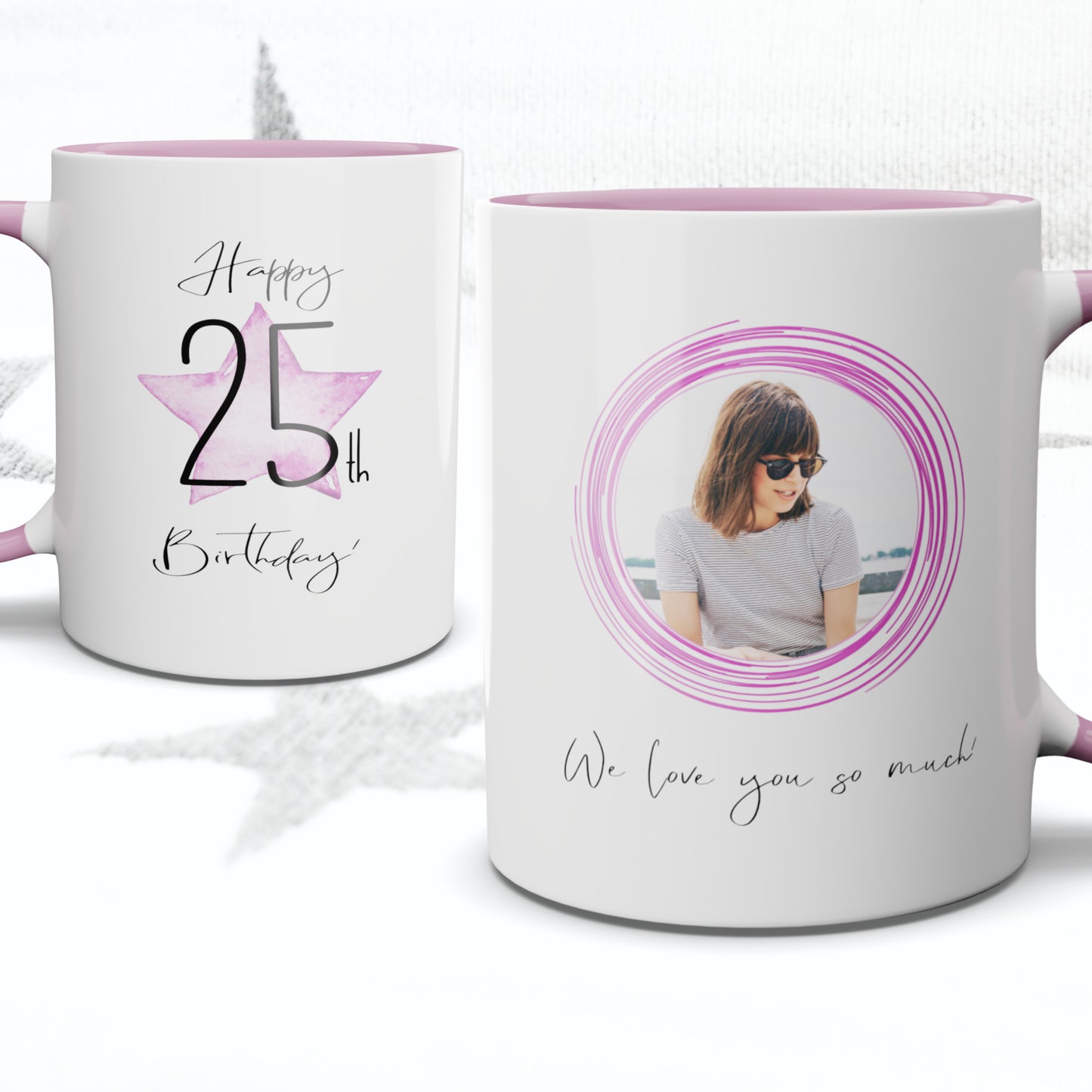 Happy Age Birthday Photo Mug