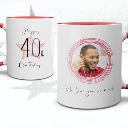 Happy Age Birthday Photo Mug