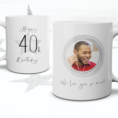 Happy Age Birthday Photo Mug