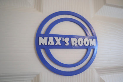 3D Printed Circle Door Sign