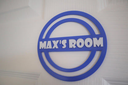 3D Printed Circle Door Sign