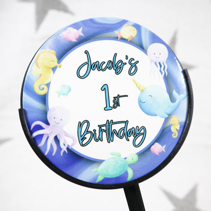 Under the Sea Personalised Cake Topper