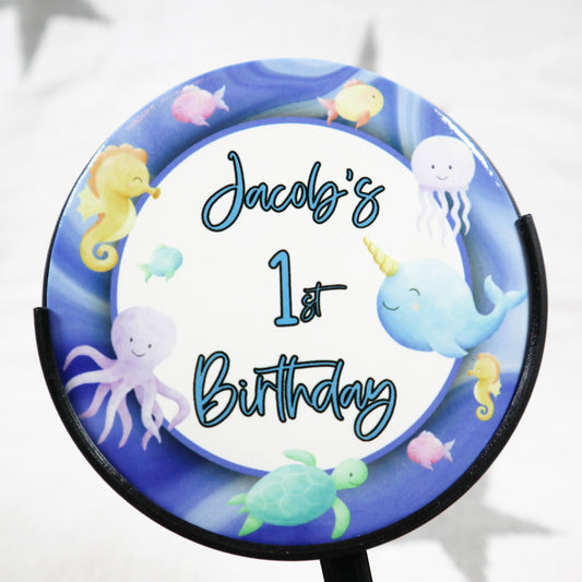 Under the Sea Personalised Cake Topper