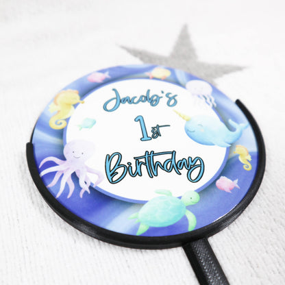 Under the Sea Personalised Cake Topper