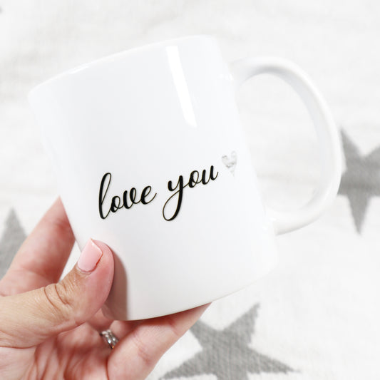 "Love You" Personalised Photo Mug