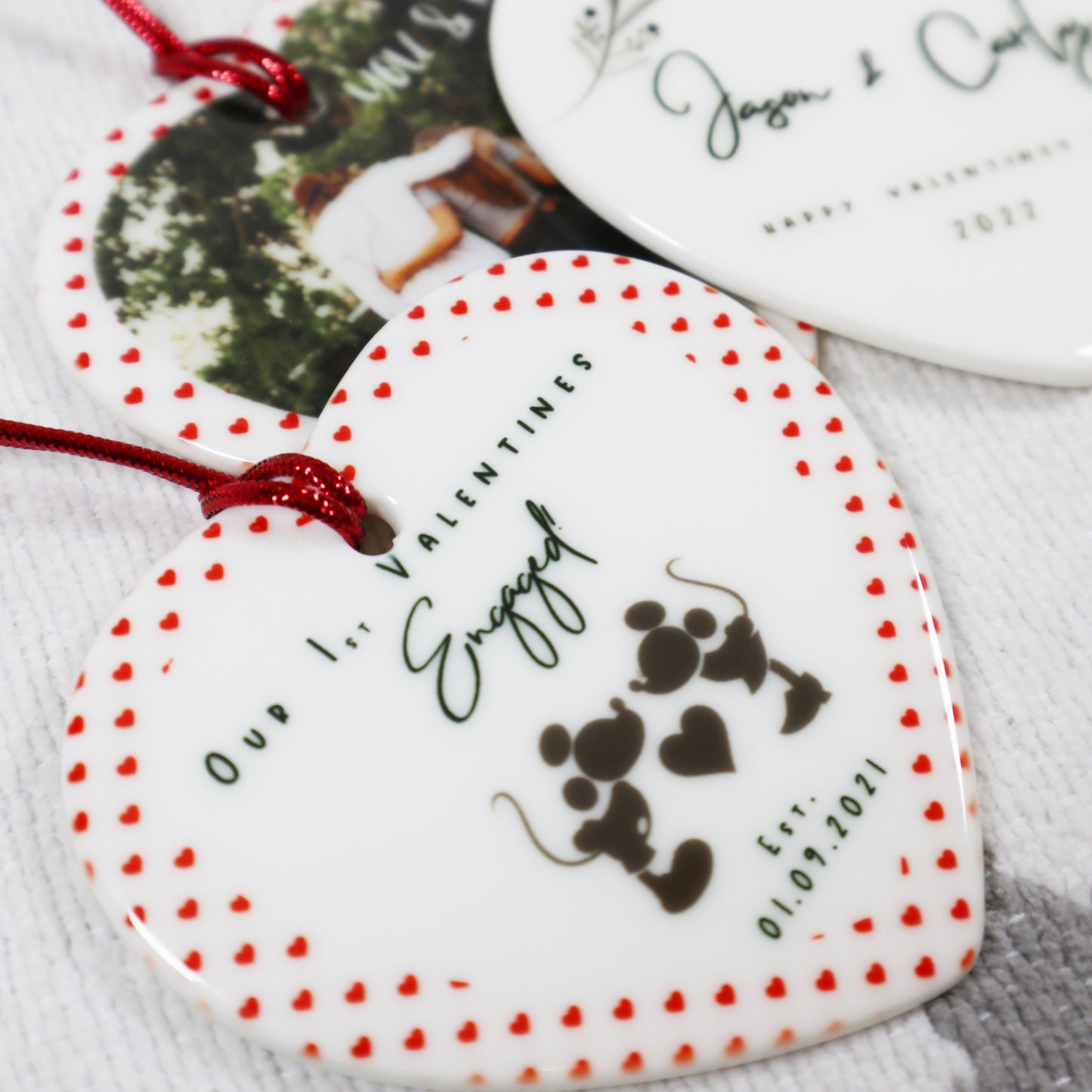 Our 1st Valentines as ... Personalised Ceramic Decoration