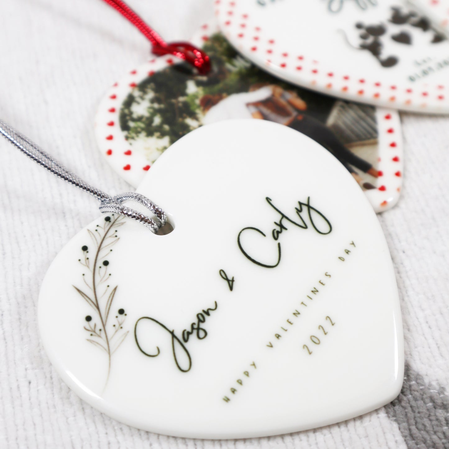 Valentines Personalised Ceramic Decoration