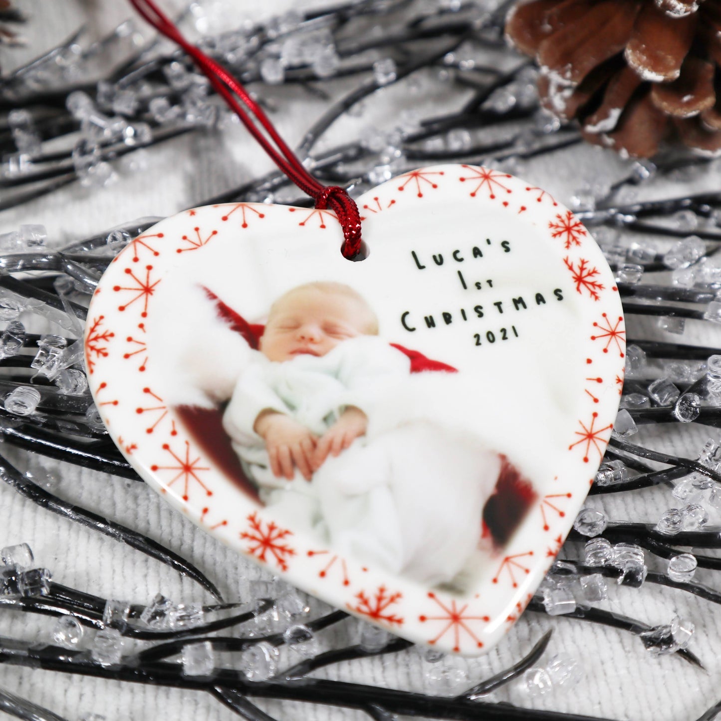 "Baby's 1st Christmas" Christmas Bauble