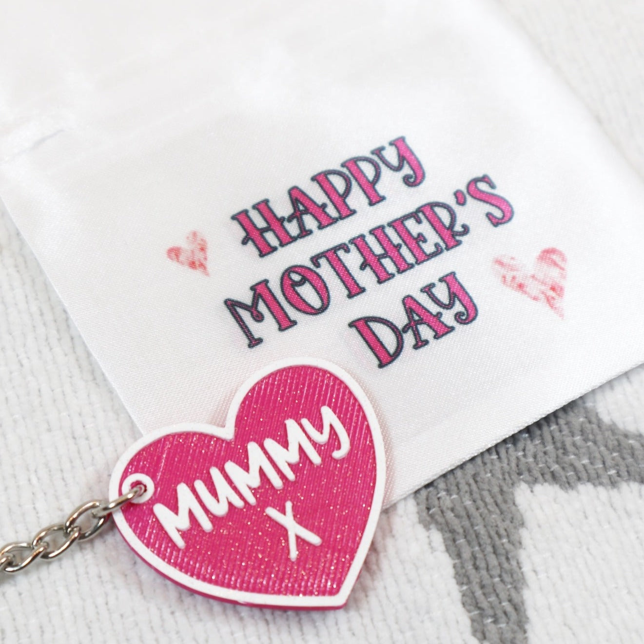 Mum Heart Keyring