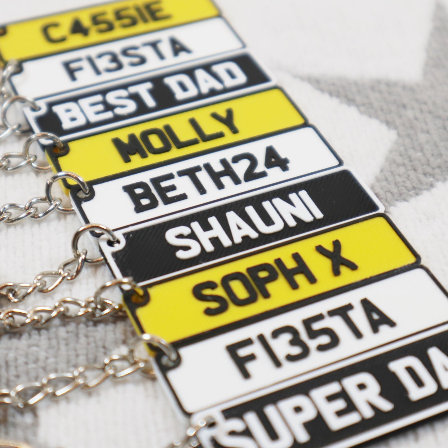 Custom Number Plate Keyring