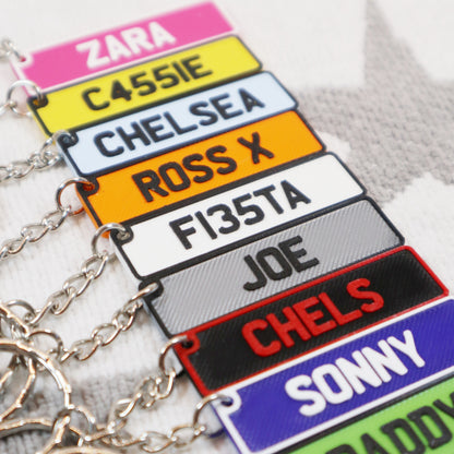 Custom Number Plate Keyring