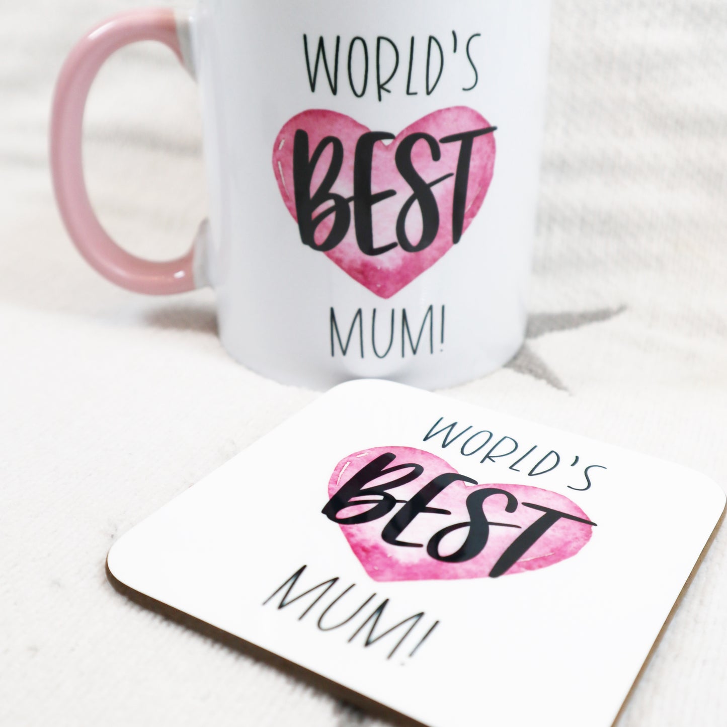 World's Best Mum Personalised Mug & Coaster