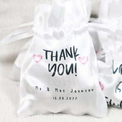 Thank you! - Personalised Wedding Favour Gift Bags