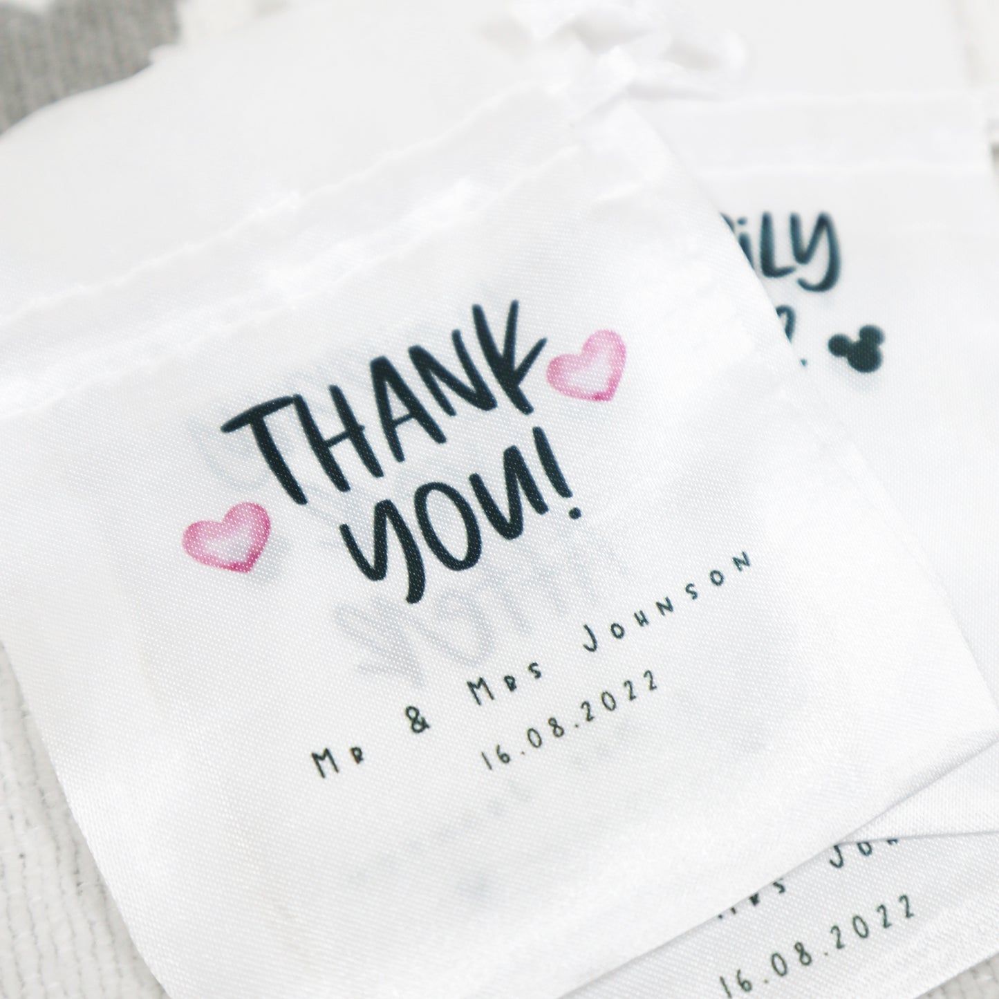 Thank you! - Personalised Wedding Favour Gift Bags