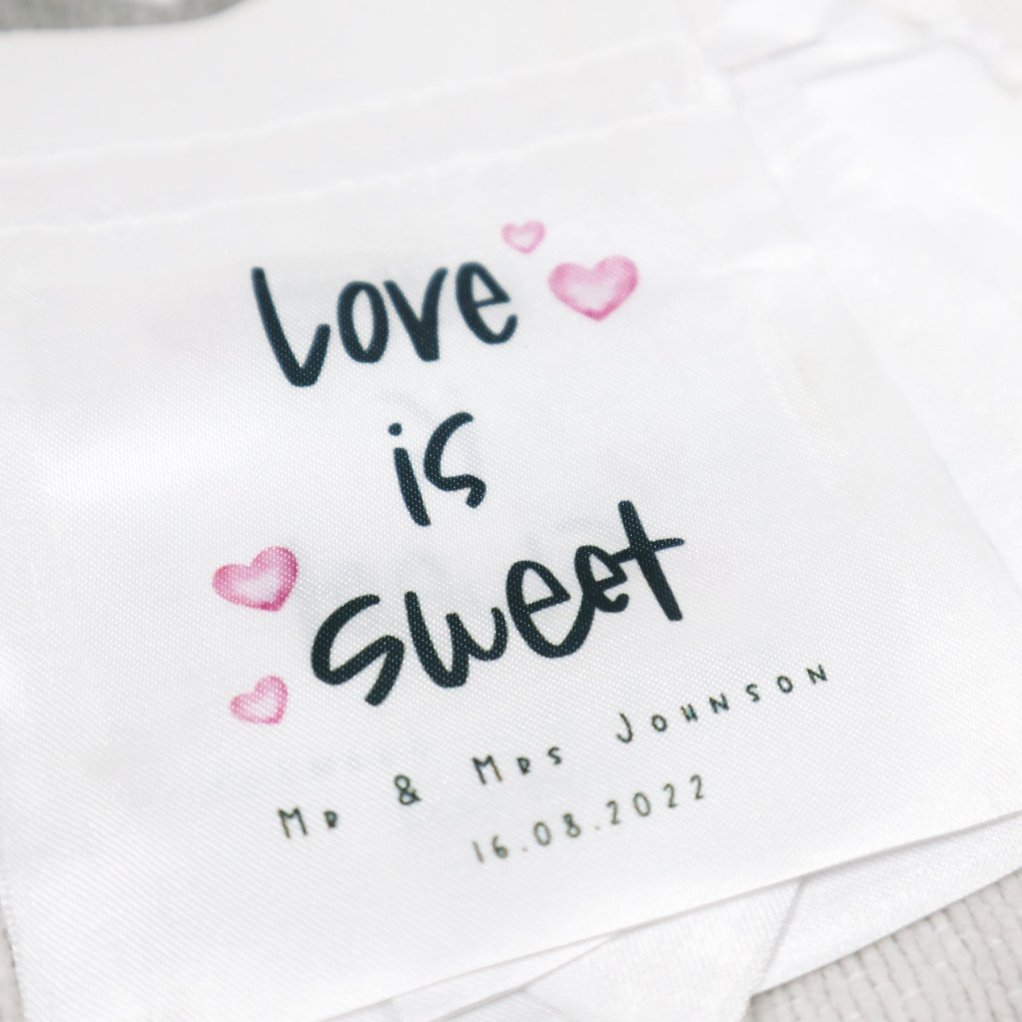 Love is Sweet - Personalised Wedding Favour Gift Bags