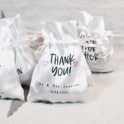 Thank you! - Personalised Wedding Favour Gift Bags