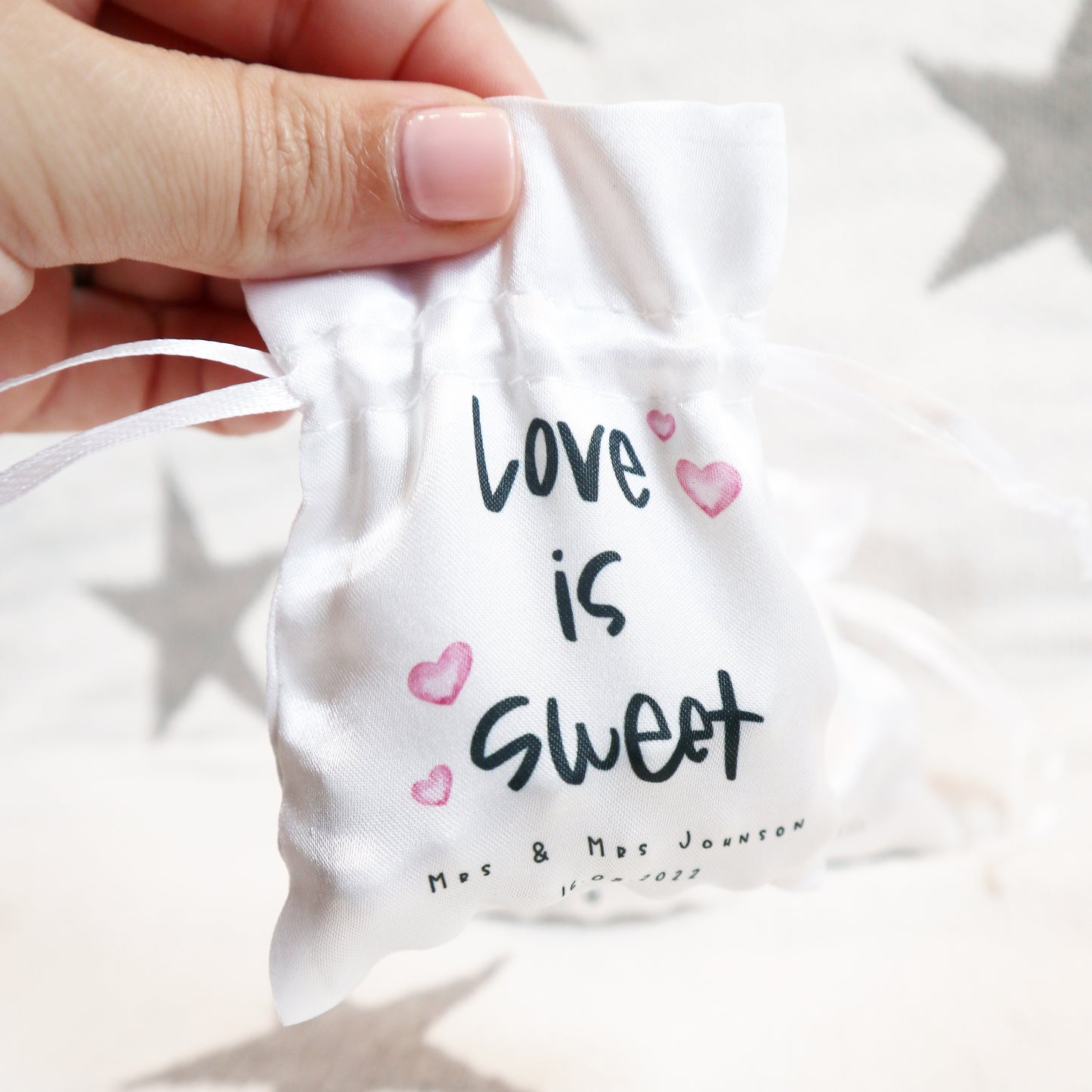 Love is Sweet - Personalised Wedding Favour Gift Bags