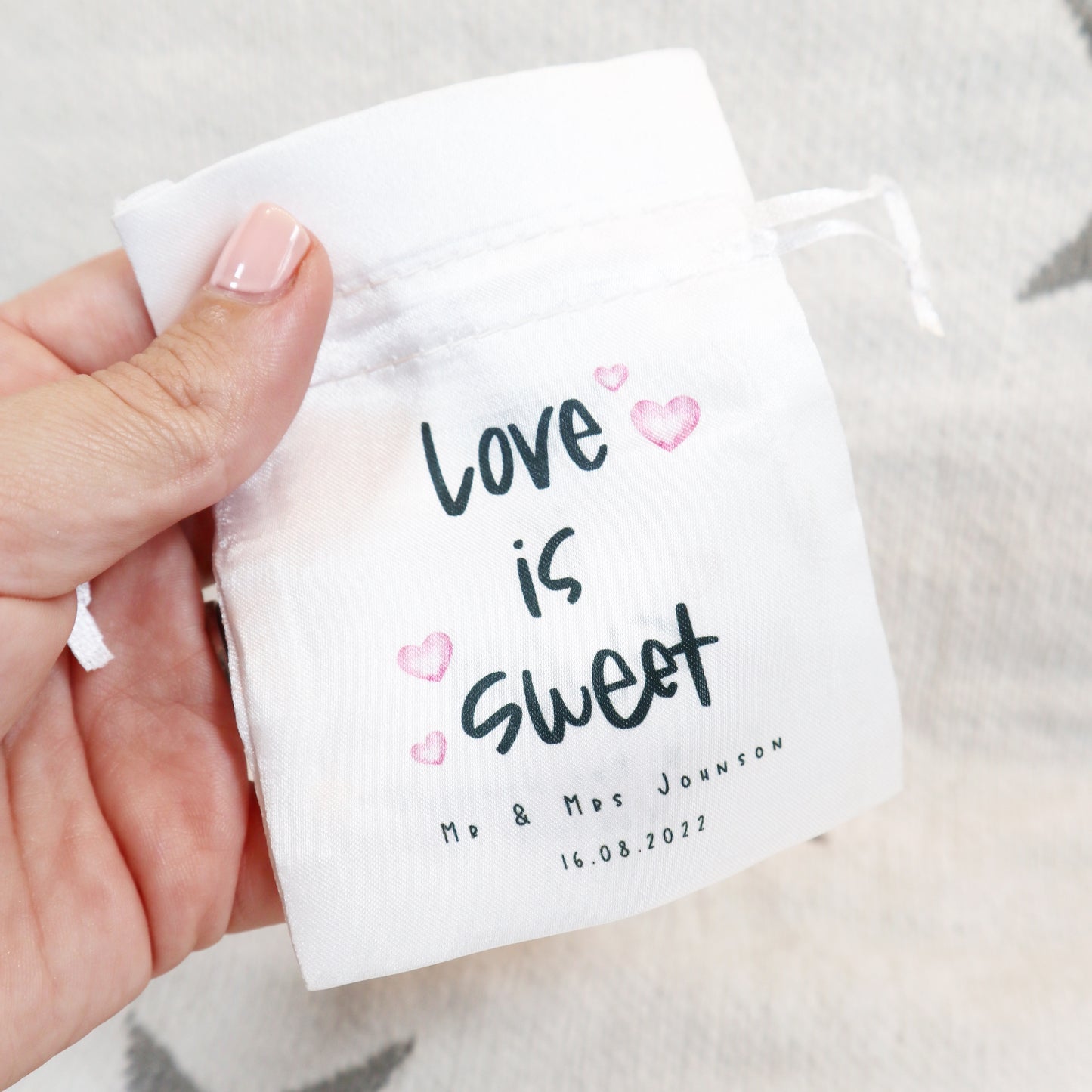 Love is Sweet - Personalised Wedding Favour Gift Bags