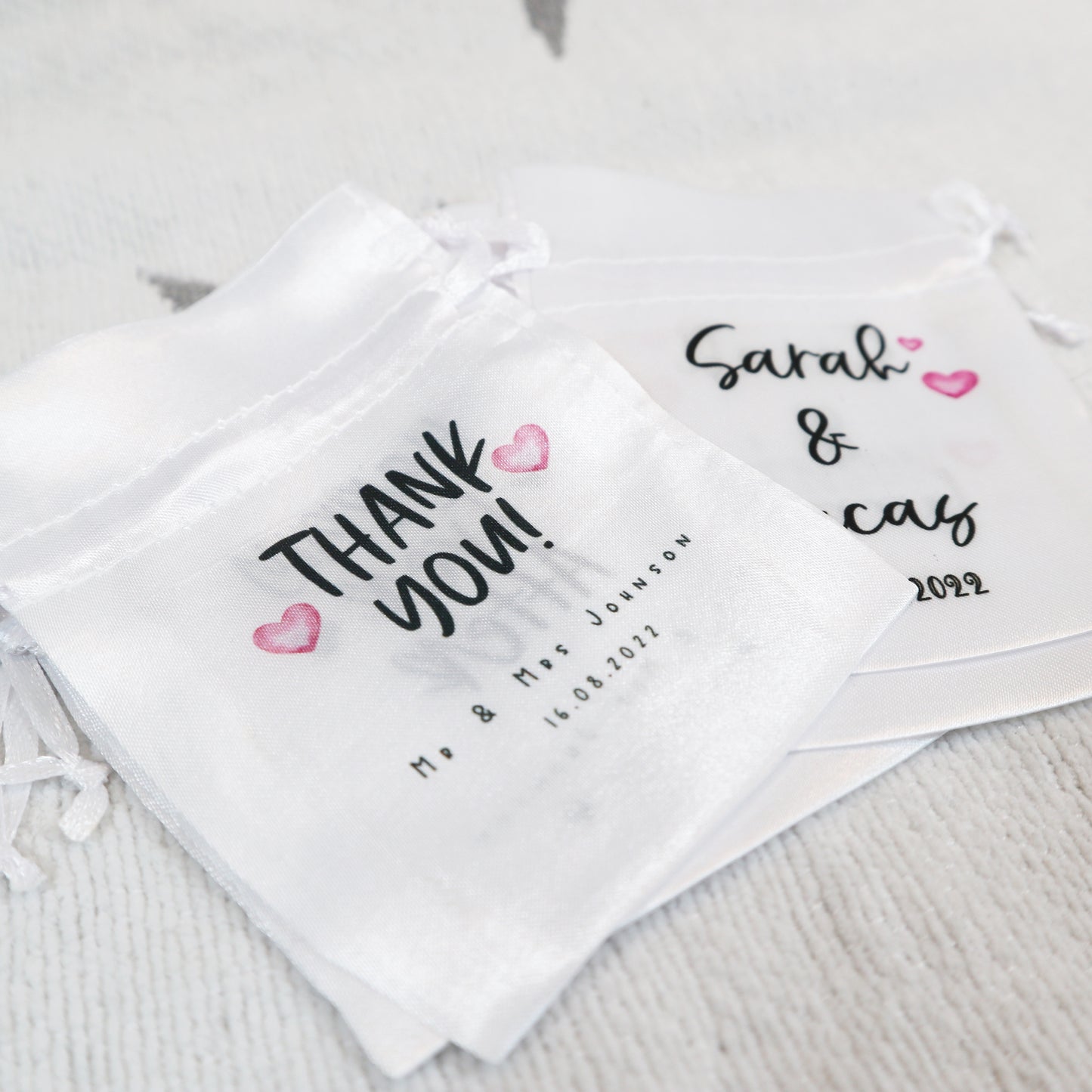 Thank you! - Personalised Wedding Favour Gift Bags