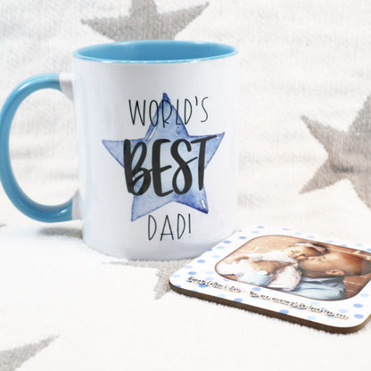 Worlds BEST Dad Message Star Mug