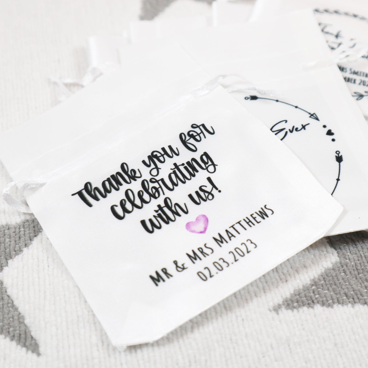 "Thank you for celebrating" - Wedding Favour Gift Bags