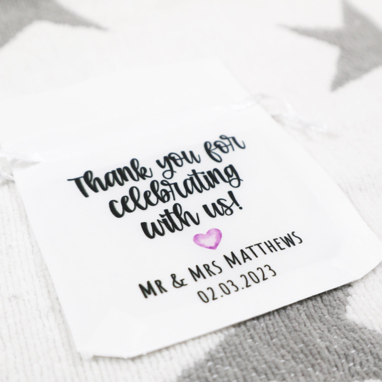 "Thank you for celebrating" - Wedding Favour Gift Bags