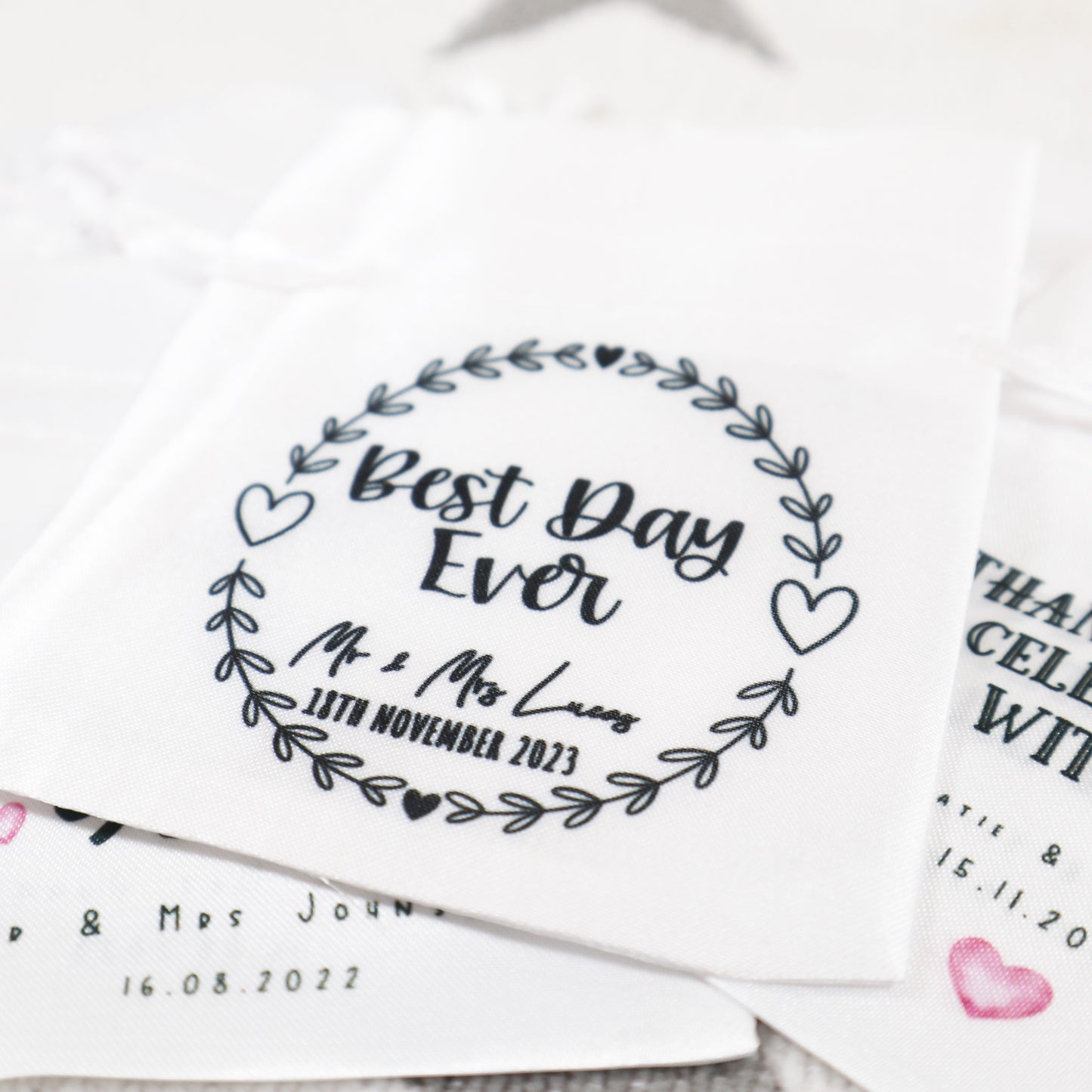 "Best Day Ever" Wreath Design - Wedding Favour Gift Bags