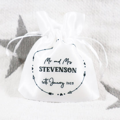 "Mr & Mrs" Arrow Wreath Design - Wedding Favour Gift Bags