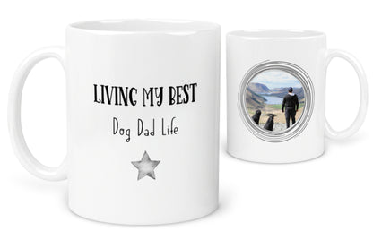 Best DOG DAD Life Photo Mug