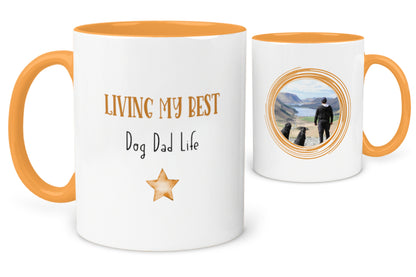 Best DOG DAD Life Photo Mug