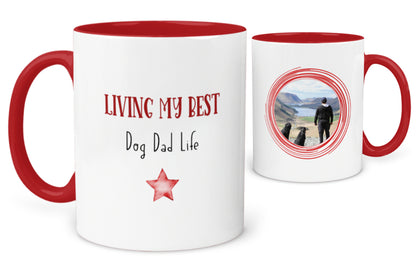 Best DOG DAD Life Photo Mug