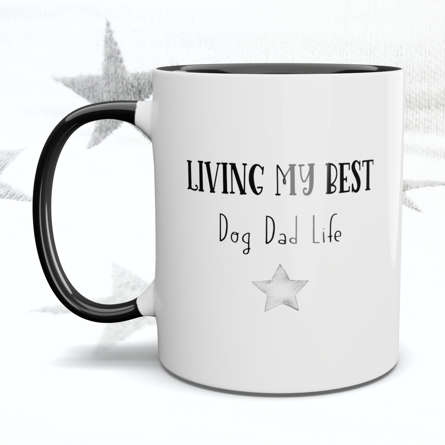 Best DOG DAD Life Photo Mug